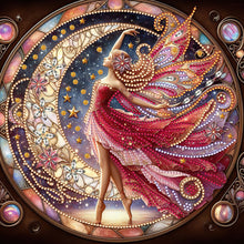 Load image into Gallery viewer, Diamond Painting - Partial Special Shaped - Long-haired girl (30*30CM)
