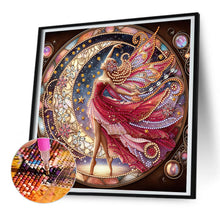 Load image into Gallery viewer, Diamond Painting - Partial Special Shaped - Long-haired girl (30*30CM)
