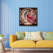 Load image into Gallery viewer, Diamond Painting - Partial Special Shaped - Long-haired girl (30*30CM)
