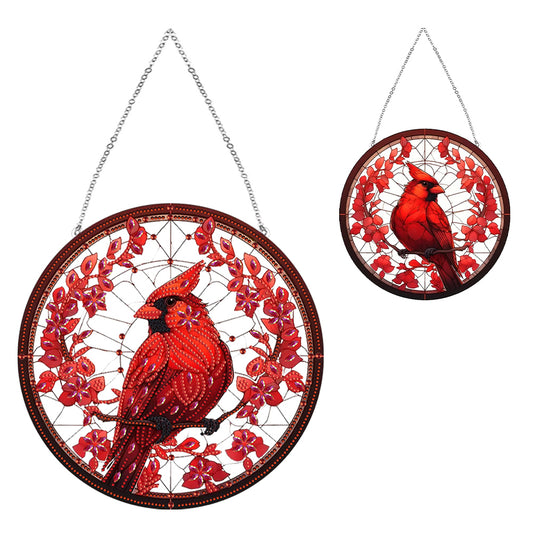 PVC Glass Special Shaped Animal Diamond Painting Hanging Sign Home Windows Decor
