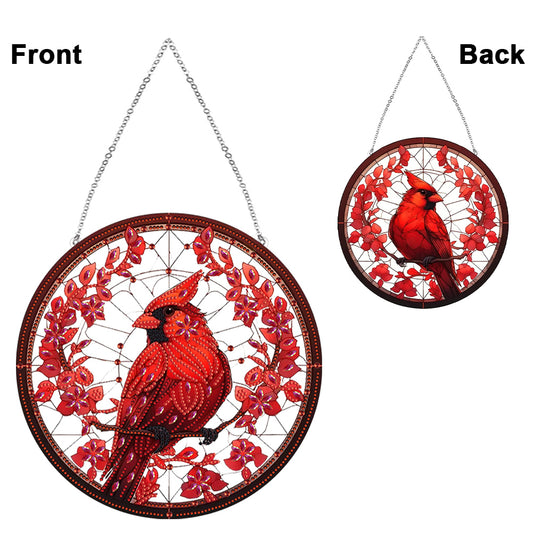 PVC Glass Special Shaped Animal Diamond Painting Hanging Sign Home Windows Decor