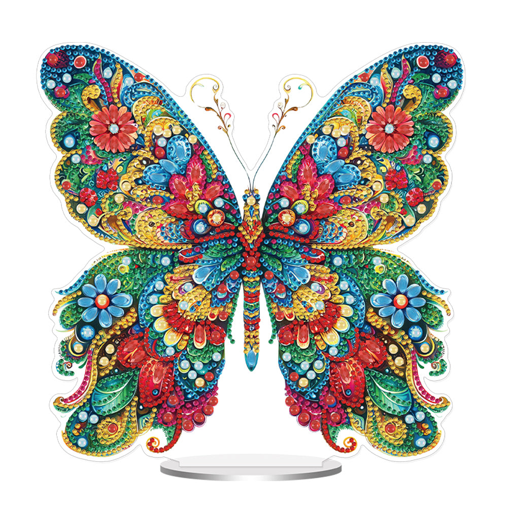 Acrylic Special Shaped Butterfly Diamond Painting Desktop Decorations for Adults