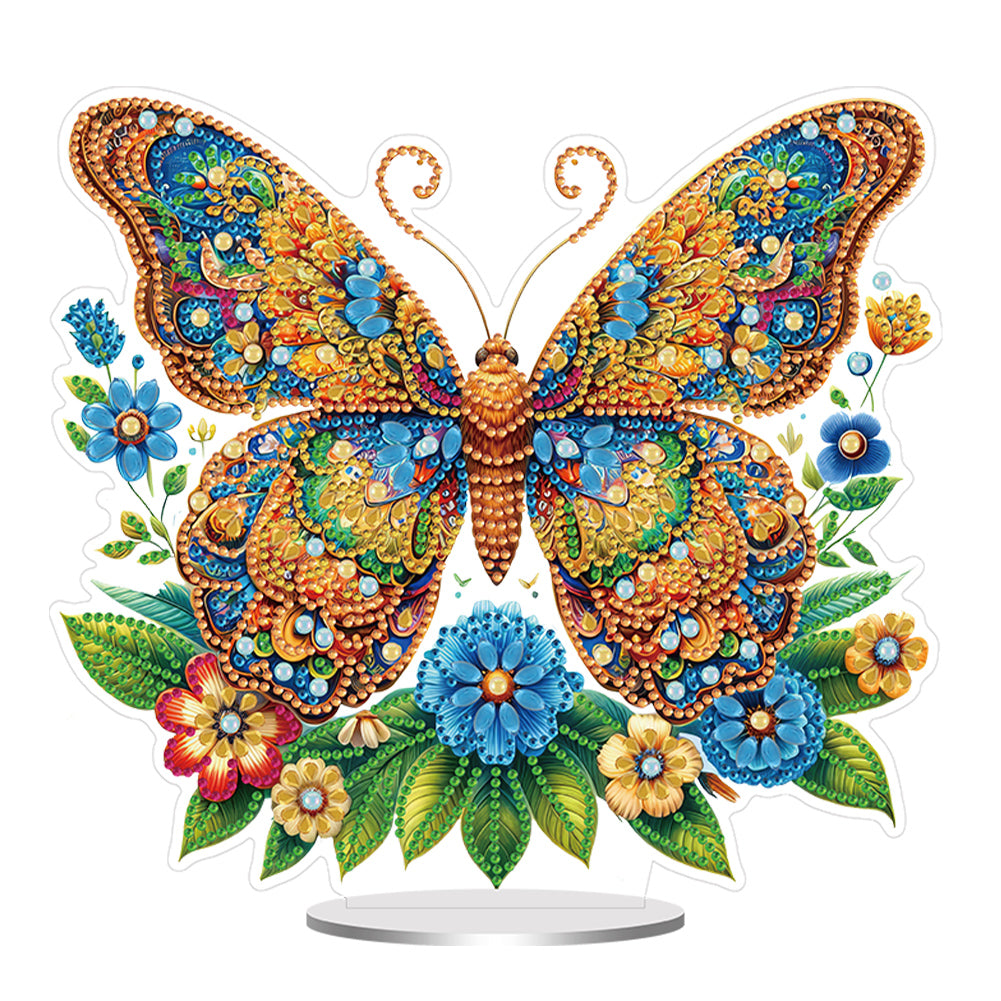 Acrylic Special Shaped Butterfly Diamond Painting Desktop Decorations for Adults
