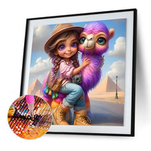 Load image into Gallery viewer, Diamond Painting - Full Round - Alpaca girl (30*30CM)
