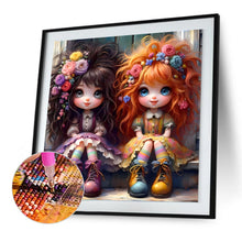 Load image into Gallery viewer, Diamond Painting - Full Round - Curly girl (30*30CM)
