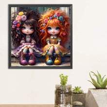 Load image into Gallery viewer, Diamond Painting - Full Round - Curly girl (30*30CM)
