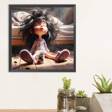 Load image into Gallery viewer, Diamond Painting - Full Round - Tired girl (30*30CM)
