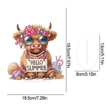 Load image into Gallery viewer, Acrylic Special Shape Seahorse Desktop Diamond Art Kits for Home Office Decor
