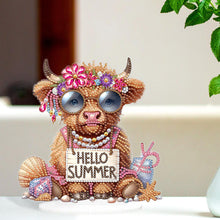 Load image into Gallery viewer, Acrylic Special Shape Seahorse Desktop Diamond Art Kits for Home Office Decor
