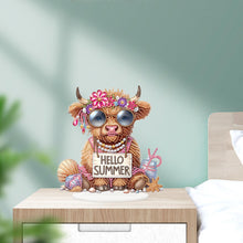 Load image into Gallery viewer, Acrylic Special Shape Seahorse Desktop Diamond Art Kits for Home Office Decor
