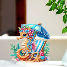 Load image into Gallery viewer, Acrylic Special Shape Seahorse Desktop Diamond Art Kits for Home Office Decor
