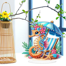Load image into Gallery viewer, Acrylic Special Shape Seahorse Desktop Diamond Art Kits for Home Office Decor
