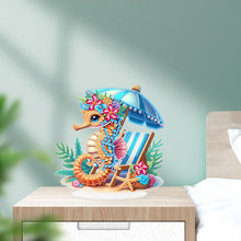 Load image into Gallery viewer, Acrylic Special Shape Seahorse Desktop Diamond Art Kits for Home Office Decor
