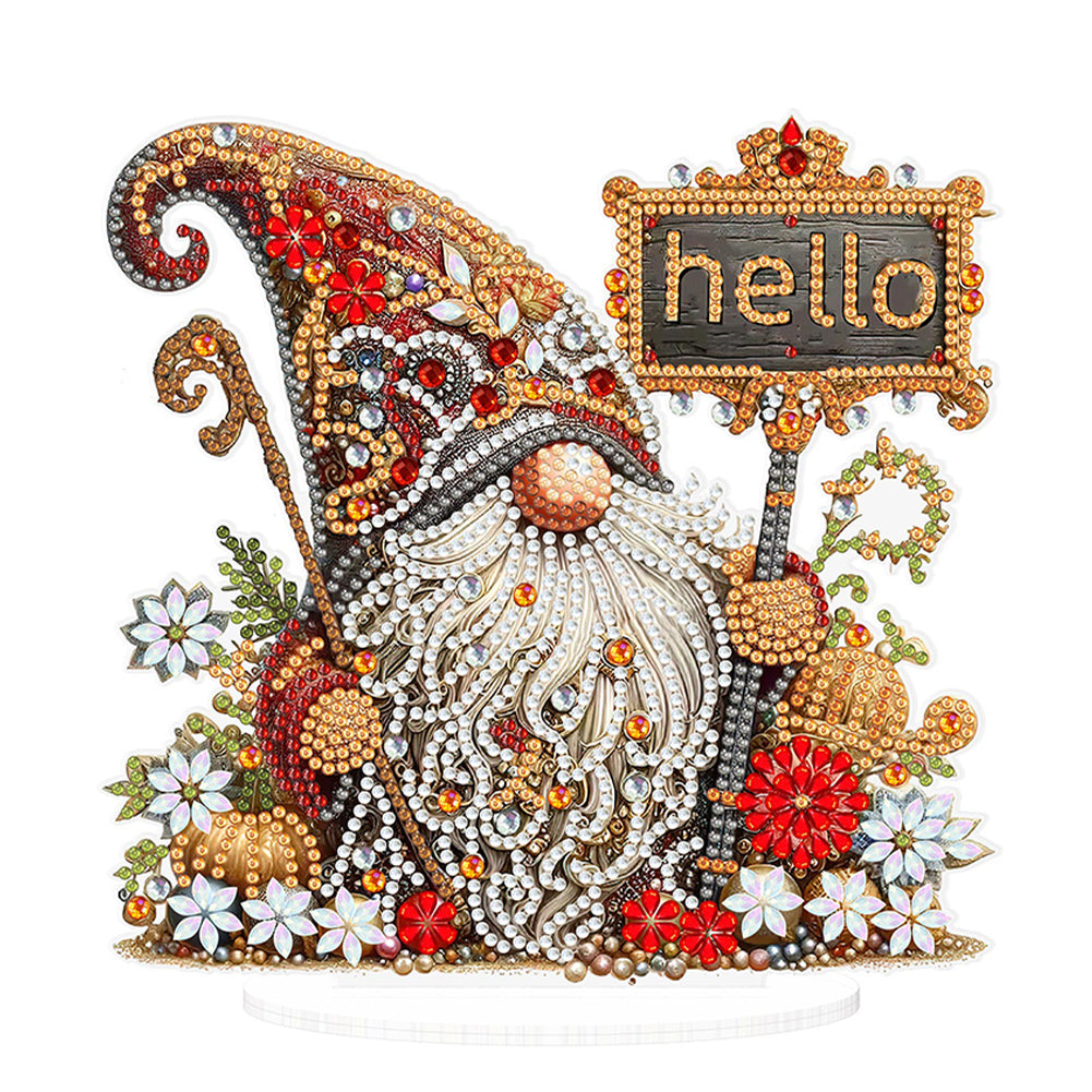 Acrylic Special Shape Seahorse Desktop Diamond Art Kits for Home Office Decor