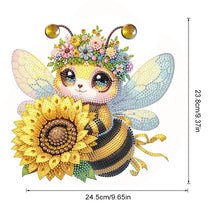 Load image into Gallery viewer, Acrylic Special Shaped Bee Sunflower Hanging Diamond Art Kits Bedroom Decoration
