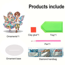 Load image into Gallery viewer, Acrylic Fairy Boy Girl Table Top 5D Diamond Painting Ornament Kits for Beginner
