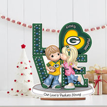 Load image into Gallery viewer, Wooden Special Shaped Love Team Logo Doll Desktop Diamond Art Kits Bedroom Decor
