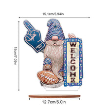 Load image into Gallery viewer, Wooden Special Shaped Dallas Cowboys Gnome Desktop Diamond Art Kits for Beginner
