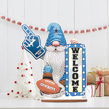 Load image into Gallery viewer, Wooden Special Shaped Dallas Cowboys Gnome Desktop Diamond Art Kits for Beginner
