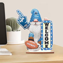 Load image into Gallery viewer, Wooden Special Shaped Dallas Cowboys Gnome Desktop Diamond Art Kits for Beginner
