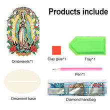 Load image into Gallery viewer, Wooden Special Shaped Jesus Religion 5D DIY Diamond Tabletop Decor for Beginner
