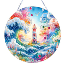 Load image into Gallery viewer, Beacon Suncatcher Special Shape Diamond Drawing Hanging Ornament for Window Wall
