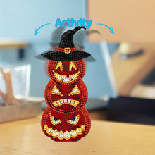 Load image into Gallery viewer, Shaking Head Pumpkin Acrylic Special Shape Diamond Painting Ornament for Decor
