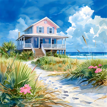 Load image into Gallery viewer, Diamond Painting - Full Round - Seaside hut (30*30CM)
