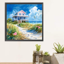 Load image into Gallery viewer, Diamond Painting - Full Round - Seaside hut (30*30CM)
