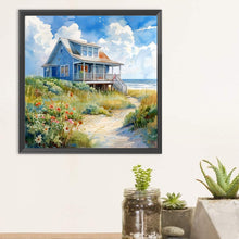 Load image into Gallery viewer, Diamond Painting - Full Round - Seaside hut (30*30CM)

