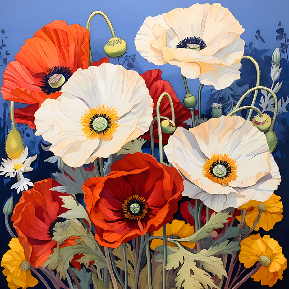 Diamond Painting - Full Round - Poppy (30*30CM)
