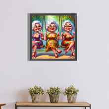 Load image into Gallery viewer, Diamond Painting - Full Round - Relaxing grandma (40*40CM)
