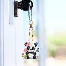 Load image into Gallery viewer, 6Pcs Acrylic Double Side Summer Dogs Diamond Art Craft Keychain DIY Crafts Decor
