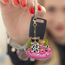 Load image into Gallery viewer, 6Pcs Acrylic Double Side Summer Dogs Diamond Art Craft Keychain DIY Crafts Decor
