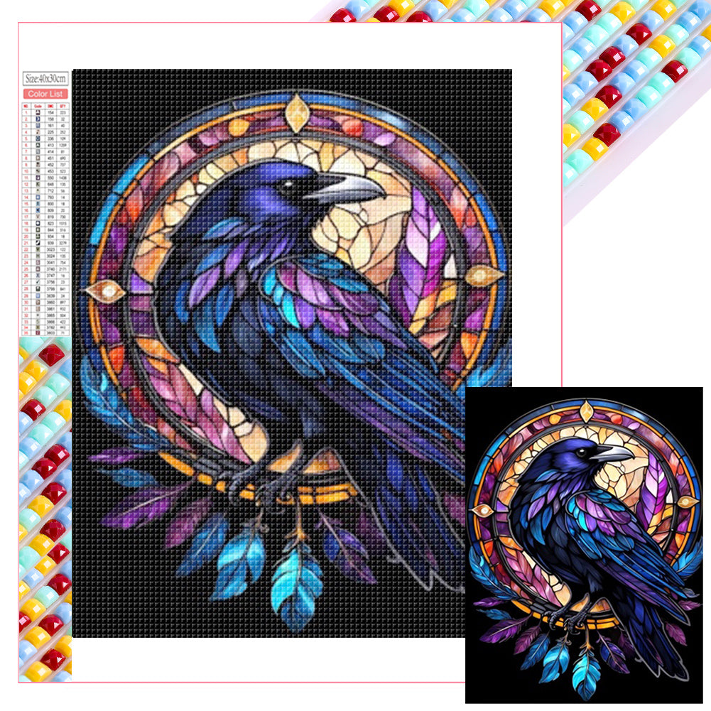 Diamond Painting - Full Square - Halloween crow (30*40CM)