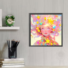 Load image into Gallery viewer, AB Diamond Painting - Full Round - Colorful star girl (40*40CM)

