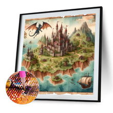 Load image into Gallery viewer, AB Diamond Painting - Full Round - Dragon and fantasy continent (40*40CM)
