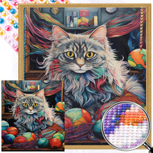 Load image into Gallery viewer, AB Diamond Painting - Full Round - Long-haired kitten (40*45CM)
