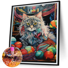 Load image into Gallery viewer, AB Diamond Painting - Full Round - Long-haired kitten (40*45CM)
