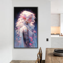 Load image into Gallery viewer, AB Diamond Painting - Full Round - Flower and elf girl (40*70CM)
