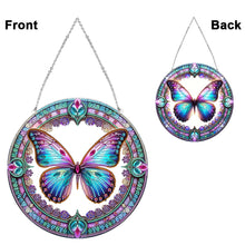 Load image into Gallery viewer, Stained Glass Animal Diamond Drawing Hanging Ornament Butterfly Suncatcher
