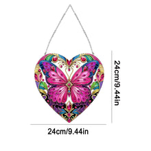 Load image into Gallery viewer, Stained Glass Animal Diamond Drawing Hanging Ornament Butterfly Suncatcher
