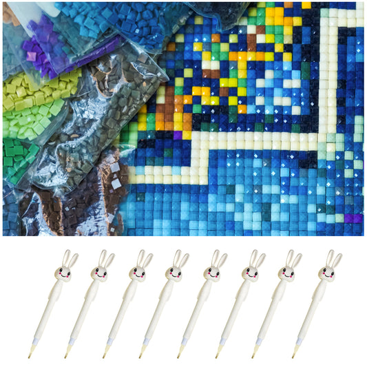 Rabbit Diamond Painting Pen with Pen Tips 5D Diamond Art Pen Kit for Kids Adults