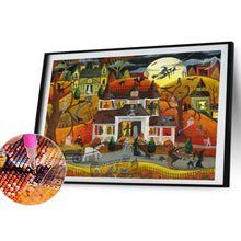 Load image into Gallery viewer, Diamond Painting - Full Round - Halloween night (40*30CM)
