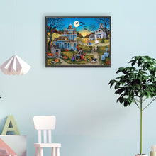 Load image into Gallery viewer, Diamond Painting - Full Round - Halloween night (40*30CM)
