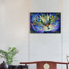 Load image into Gallery viewer, Diamond Painting - Full Square - Glass painting cat (30*20CM)
