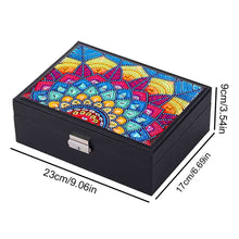 Load image into Gallery viewer, PU Partial Special Shaped Mandala Diamond Art Bracelet Organizer for Women Girls
