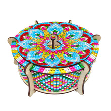 Load image into Gallery viewer, Wooden Mandala Diamond Painting DIY Jewellery Box Diamond Art Bracelet Organizer
