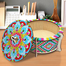 Load image into Gallery viewer, Wooden Mandala Diamond Painting DIY Jewellery Box Diamond Art Bracelet Organizer
