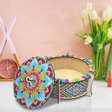 Load image into Gallery viewer, Wooden Mandala Diamond Painting DIY Jewellery Box Diamond Art Bracelet Organizer
